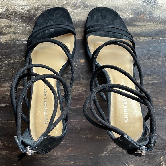 Chinese Laundry Shoes - Chinese Laundry size 8.5 strappy black heels